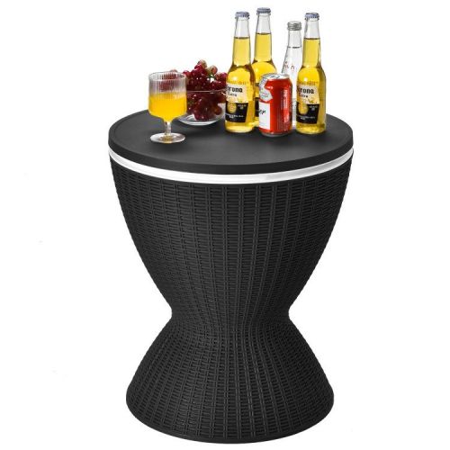 Patio 8 Gallon Patio Rattan Cooler Bar Table With Adjust Ice Bucket Patio 8 Gallon Patio Rattan Cooler Bar Table With Adjust Ice Bucket